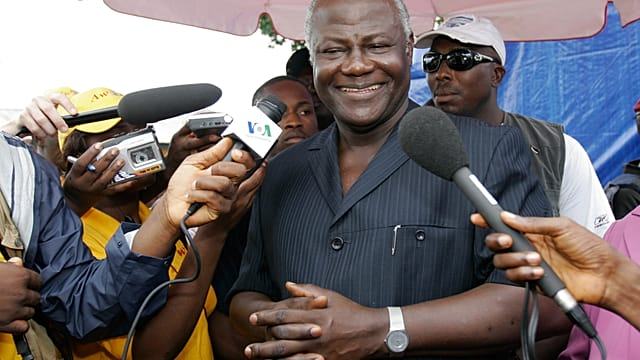 Sierra Leone ex-president Koroma returns after treason case dropped
