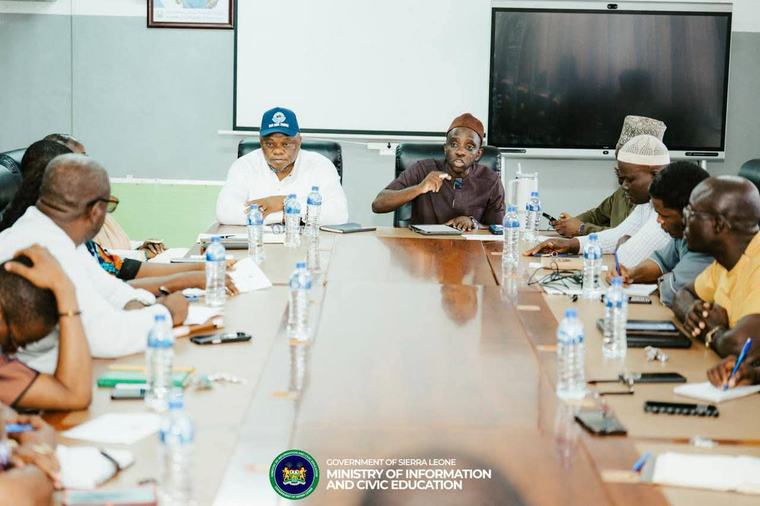 Information Ministry Chernor Bah Holds Meeting with Six Agencies to Drive Performance and Coordination